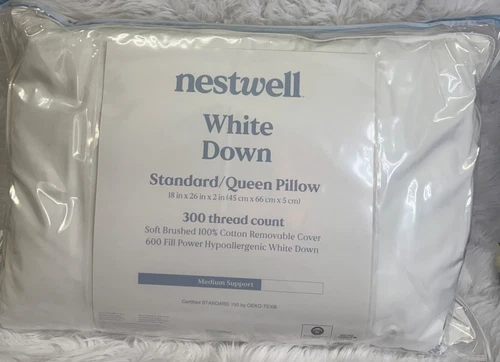 Nestwell White Down - Standard/Queen Pillow